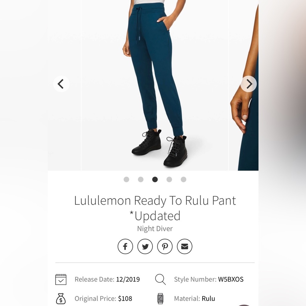Lululemon sz2 Ready To Rulu